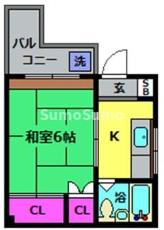 パル東須磨の間取り