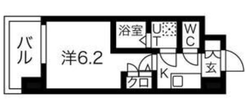 エスリードレジデンス大阪難波の間取り