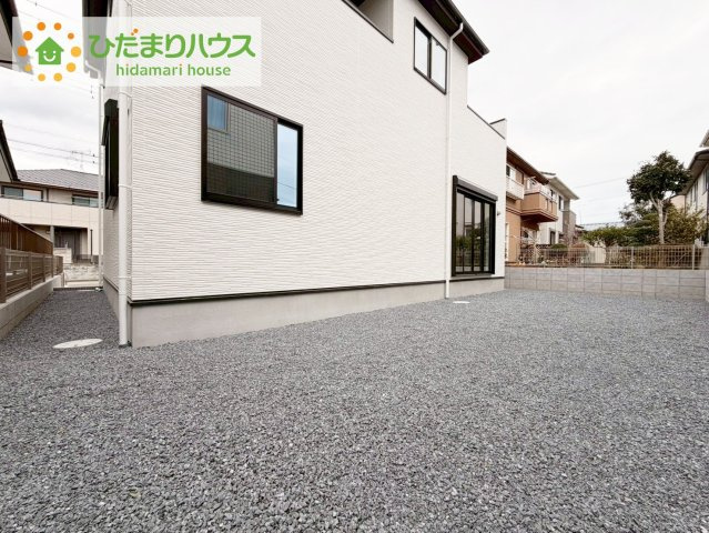 ひたちなか市足崎2期　新築戸建の庭|お庭が広く、家庭菜園やガーデニングなども楽しめます♪