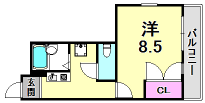 カサ・カルロサⅡの間取り