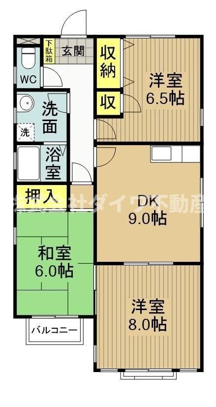 レジデンス東Ⅱの間取り