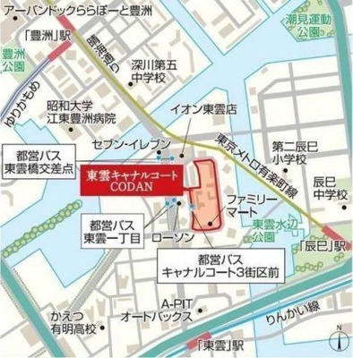 【地図】 | 東雲キャナルコートCODAN14号棟