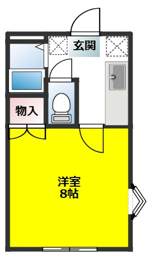 ホワイトコート前九年Cの間取り
