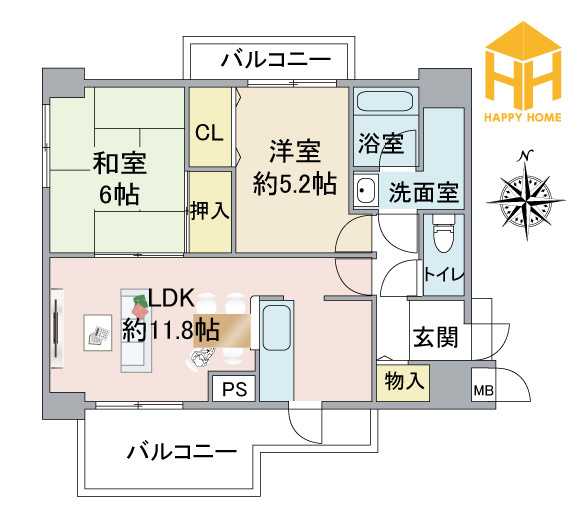 モンテベルデ吹田の間取り|※図面と現況に相違がある場合は、現況を優先します。