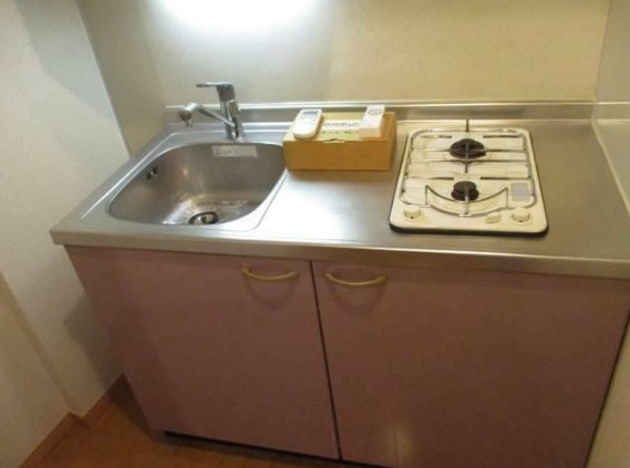 ベルファース早稲田のキッチン|２口システムガスキッチン☆（同一仕様写真）
