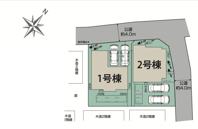 【区画図】 | 桶川市北１丁目8期　新築戸建　全2棟　2号棟