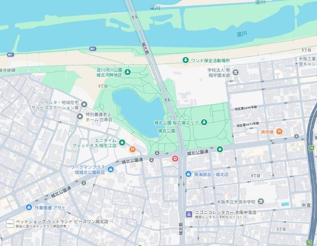 大阪市旭区生江　第3期　新築一戸建ての地図