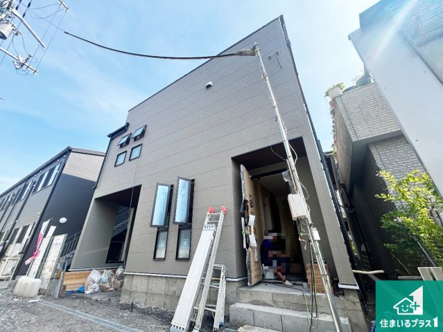 大阪市旭区生江　第3期　新築一戸建ての外観|周辺は落ち着いた街並みの住宅地！子育てがしやすい住環境です！まだ未完成ですが、現地でしかわからない事もございます。是非一度ご覧ください。