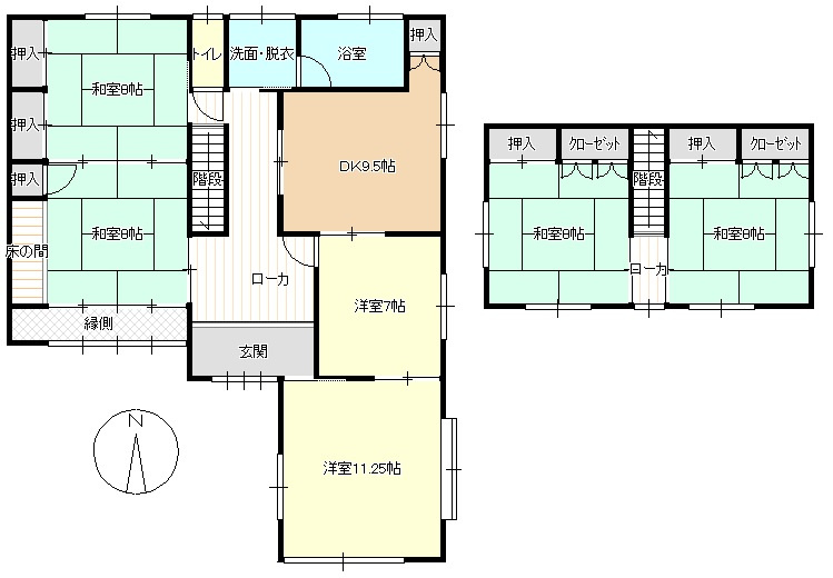 野田中古戸建の間取り