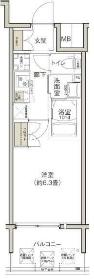 クレストコート靭公園の間取り