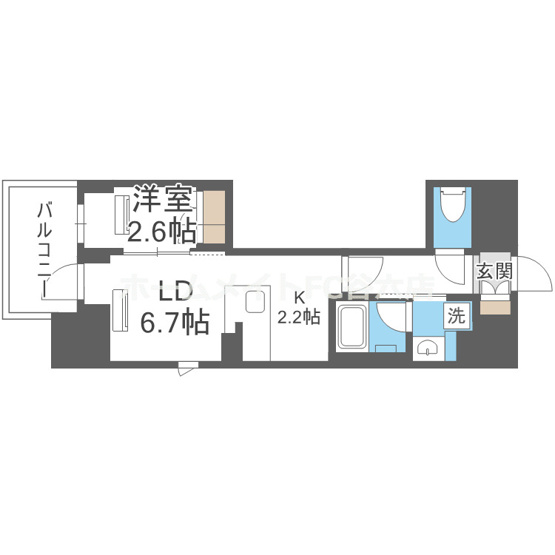 【間取り】 | K-COURT谷町四丁目