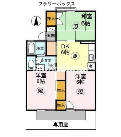 セジュール東落合の間取り