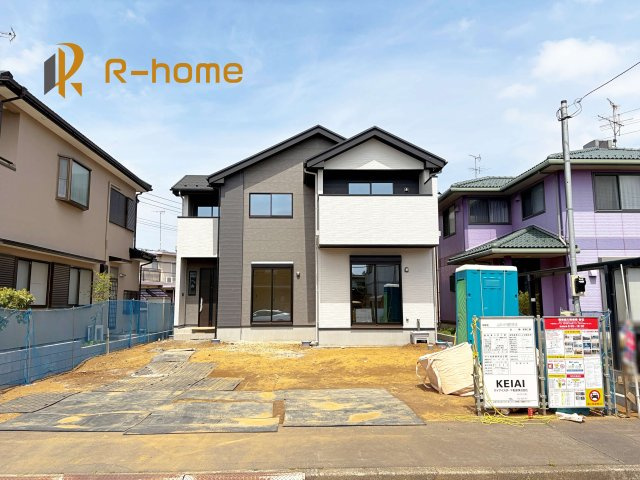 稲敷郡阿見町55期　新築戸建て　1号棟の外観|まもなく完成！実際の室内をご見学いただけます♪