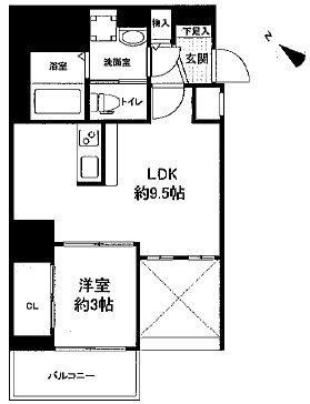 セレニテ神戸元町クレアの間取り