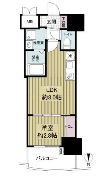 セレニテ本町東リアンの間取り