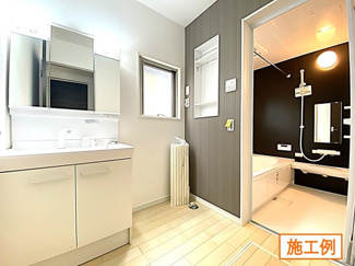 【内観：施工例】 | 町田市大蔵町　 新築住宅　全6棟（4号棟） | 同施工会社施工例（洗面）