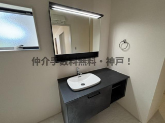 【独立洗面台】 | 神戸市西区竹の台3丁目　新築戸建1号棟　仲介手数料無料！ | 独立洗面台で身支度をすべて済ませてしまいましょう