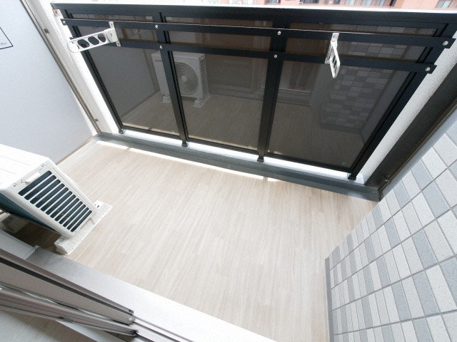 エスリード中之島ザ・コアのバルコニー