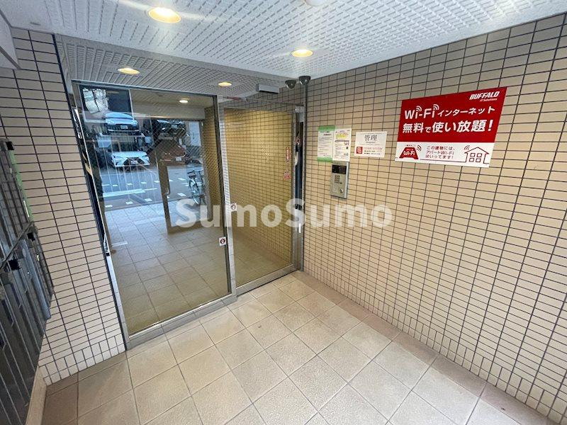 サウスゲート北堀江のエントランス|落ち着いたエントランスです