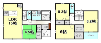 【間取り】 | 新築戸建　余戸東2丁目