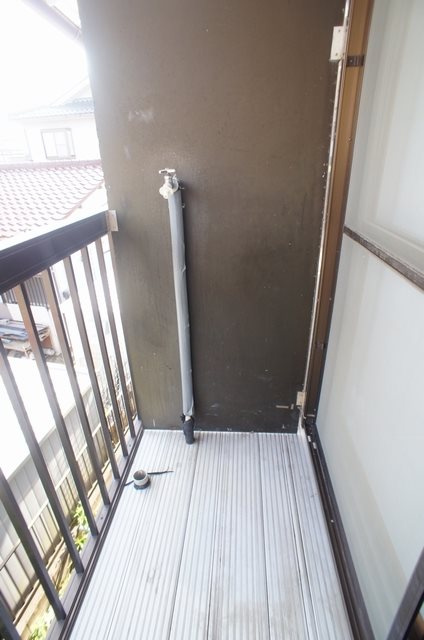 コーポシライのバルコニー|洗濯機置場