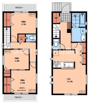 【間取り】 | 大泉学園町７丁目戸建賃貸住宅