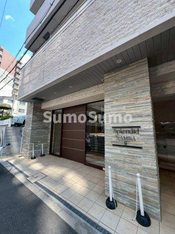 スプランディッド難波Ⅱのエントランス|落ち着いたエントランスです