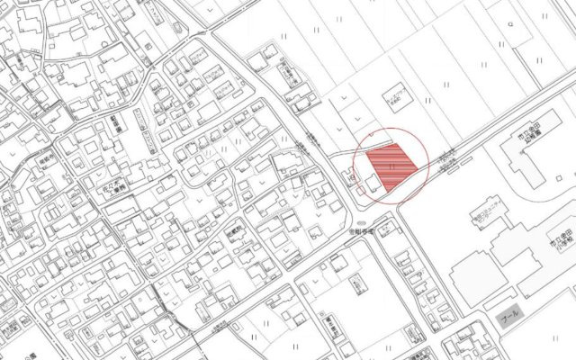 近江八幡市金剛寺町の事業用地の地図