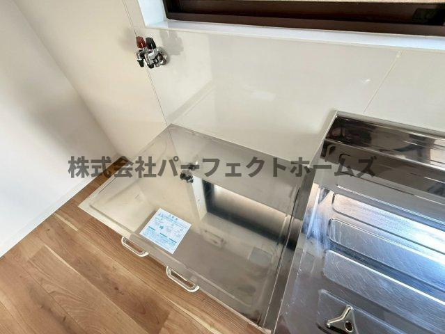 西田住宅のキッチン|コンパクトなキッチンで掃除もラクラク