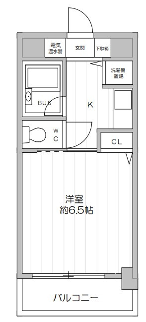 フレイランス六甲の間取り