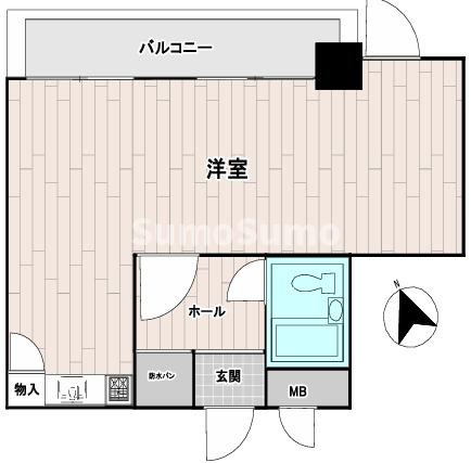 ダイアパレス神戸水木通の間取り