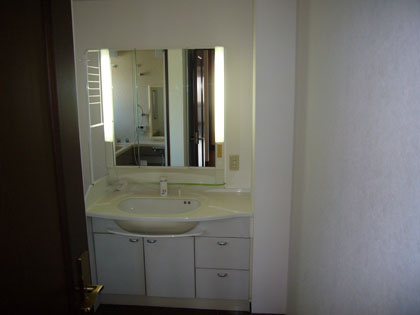 玉井邸の洗面所