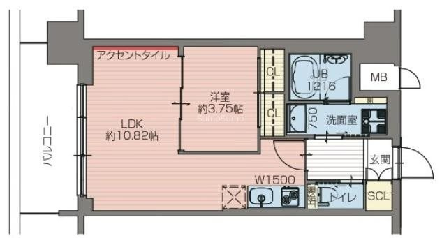 プレジオ難波の間取り
