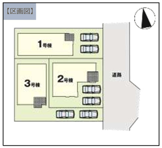 【区画図】 | 【仲介手数料無料！！】日野市日野　新築戸建て（全3棟）2号棟　5998万円