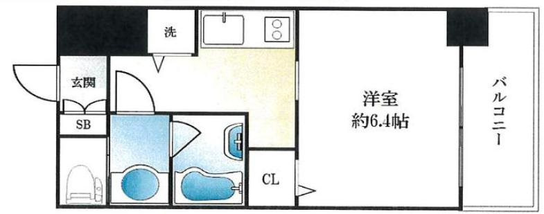 プレサンス難波フィネストの間取り