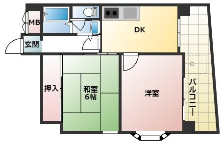 ダンディライオン御影北の間取り