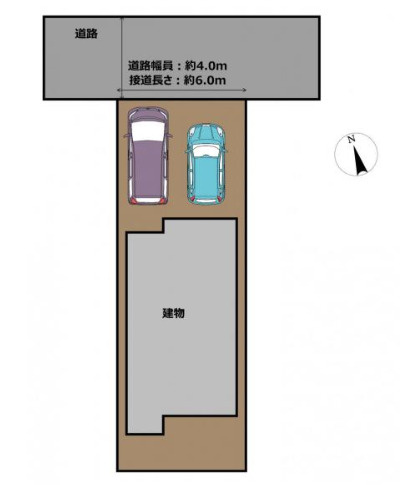 売中古戸建　中央区高林三丁目の区画図