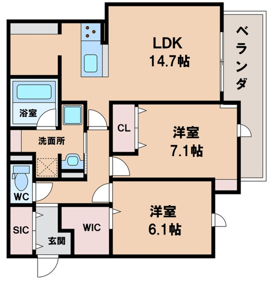 【間取り】 | グリーンコート杭全
