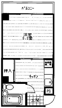 ハイツ湊川の間取り