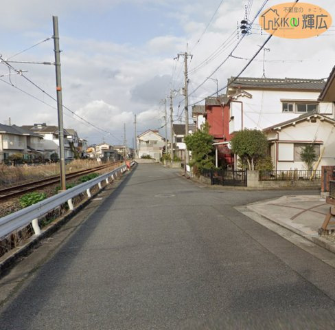 加古川市加古川町中津　土地の前面道路含む現地写真