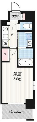 ミュプレ北浜の間取り
