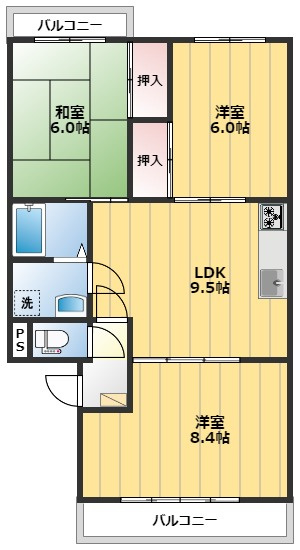 リリーヴィレッジⅡの間取り