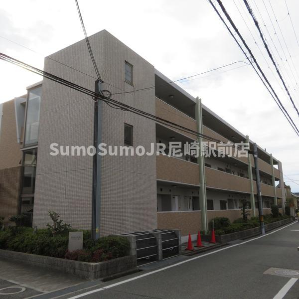 ピースコート園田の外観|おしゃれな外観です