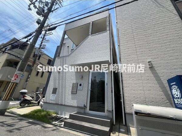 ハーモニーテラス姫里の外観|外観は落ち着いています