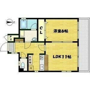 大阪市浪速区戎本町１丁目の賃貸マンションの間取り