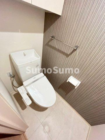 プランドール（大島3丁目）のトイレ|落ち着いた色調のトイレです