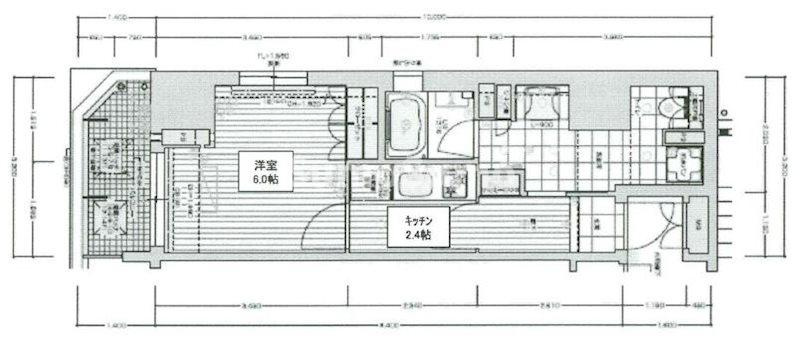 リーガル南船場Ⅲの間取り