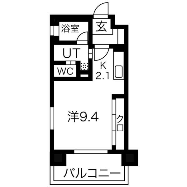 リーガル四ツ橋ドゥーエの間取り