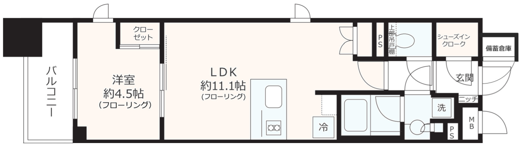 アトラスリベルタ文京湯島の間取り
