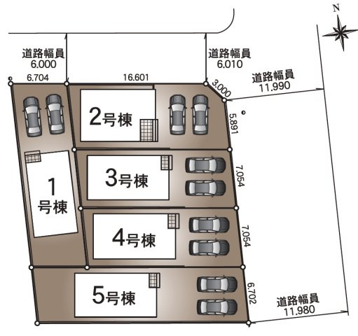 【区画図】 | 春日井市如意申町２丁目1-4『仲介料無料』新築戸建て | 3号棟